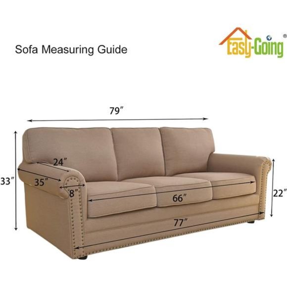 Stretch Sofa Slipcover 1-Piece Sofa Cover Furniture Protector Couch Soft - Picture 5 of 5